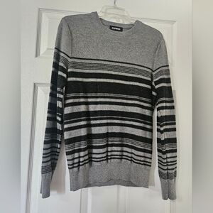 Mens Express Crew Neck Striped Sweater